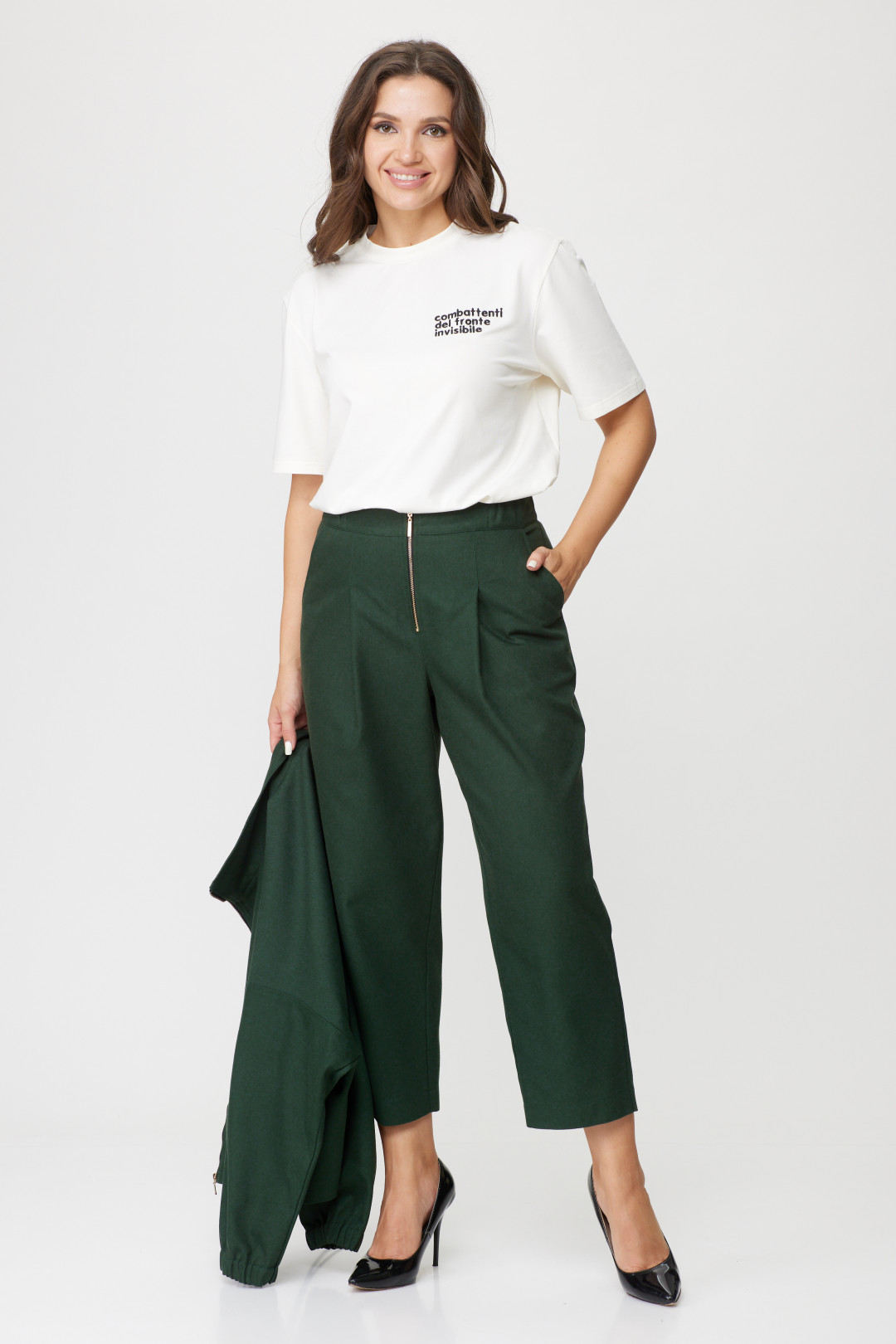 Костюм Мишель Шик 1351 зелёный - фото 6